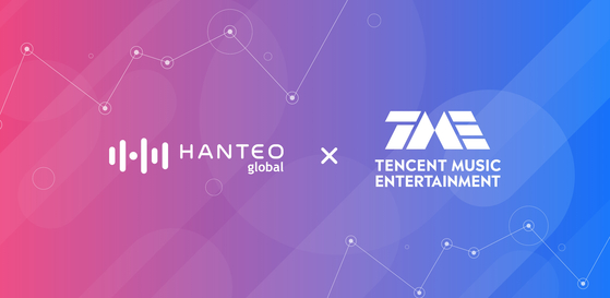 韩国公司 Hanteo Global 与中国公司 TME 合作收集韩国流行音乐数据