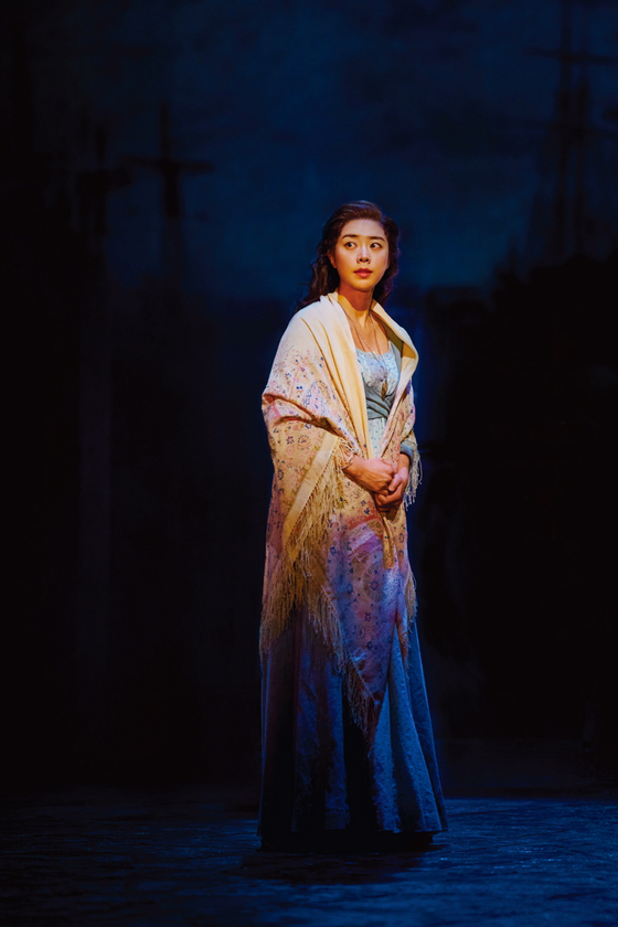 Actor Cho Jung-eun as Fantine in the ongoing production of "Les Misérables" at Blue Square in Yongsan District, central Seoul [LES MISERABLES KOREA]