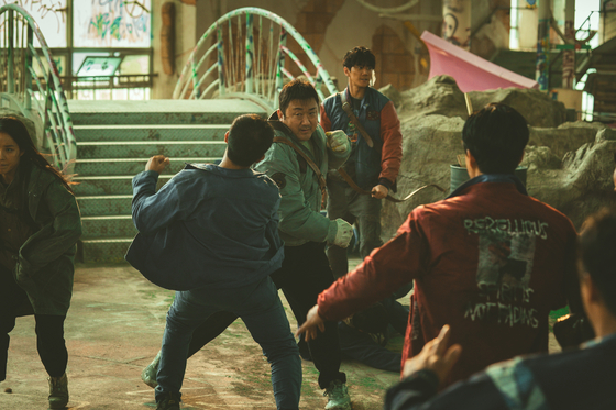 A scene from Netflix film ″Badland Hunters″ starring Don Lee [NETFLIX]
