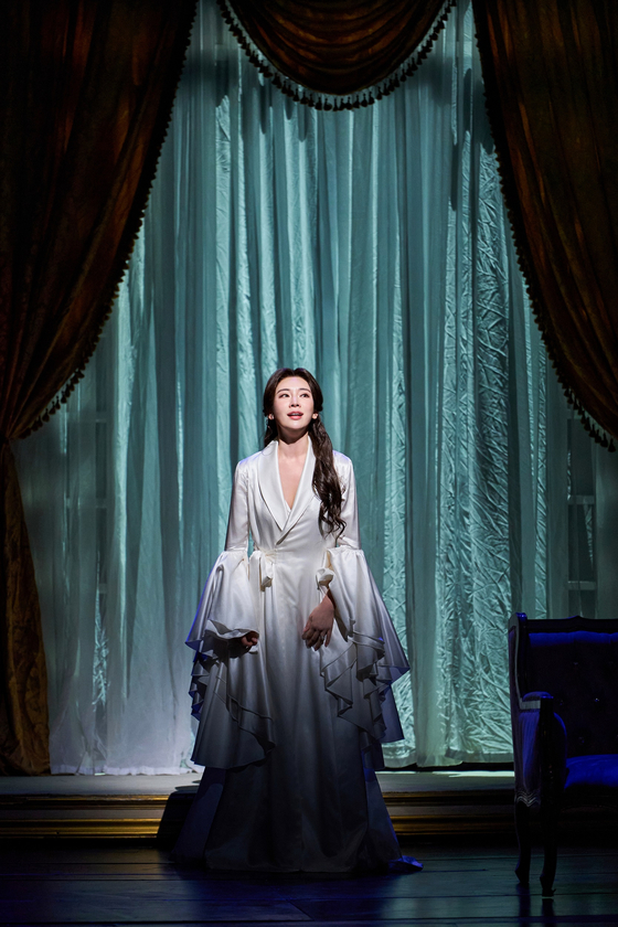 Jeong Sun-ah as Mina during a scene of the ongoing musical "Dracula: The Musical" [OD COMPANY]               