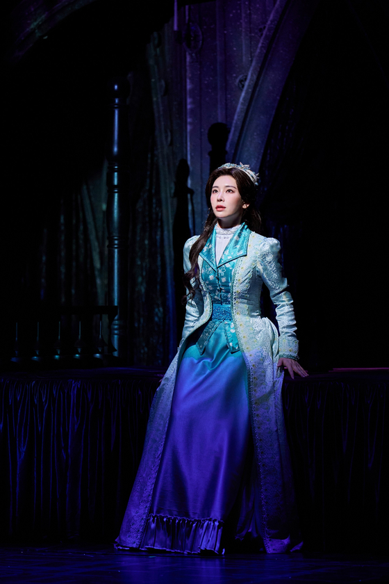 Jeong Sun-ah as Mina during a scene of the ongoing musical "Dracula: The Musical" [OD COMPANY]