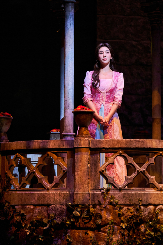 Jeong Sun-ah as Mina during a scene of the ongoing musical "Dracula: The Musical" [OD COMPANY]