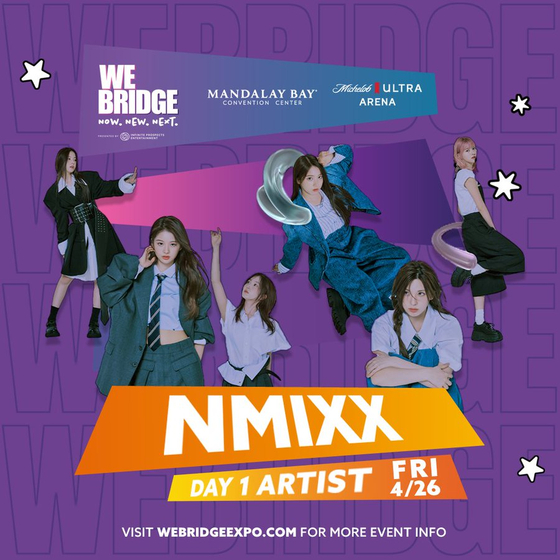 Girl group Nmixx will hold a performance at the upcoming We Bridge 2024. [WE BRIDGE]