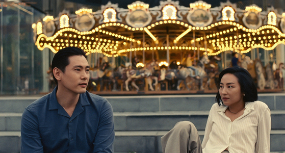 A scene from ″Past Lives″ (2023), starring Teo Yoo, left, and Greta Lee [CJ ENM]