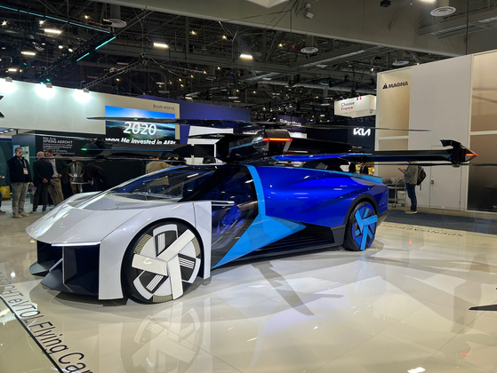 XPeng's AeroHT flying car has been showcased at CES 2024 which ended last month in Las Vegas [SARAH CHEA]