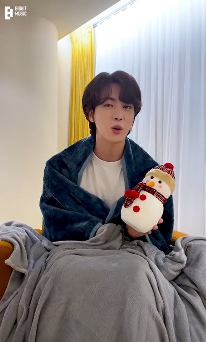 BTS member Jin's YouTube video titled “Seokjin of n month” (translated), on BTS’s official YouTube channel, uploaded in January [SCREEN CAPTURE]