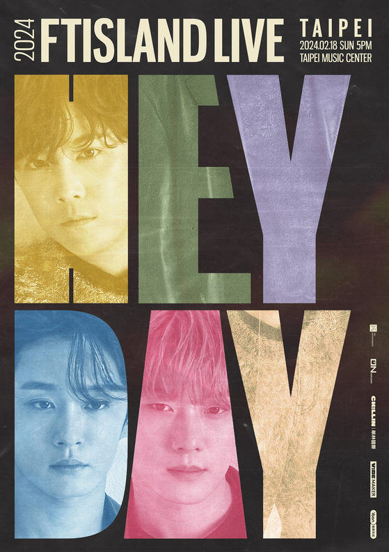 ″2024 FT Island Live ‘Hey Day’ in Taipei″ promo poster [FNC ENTERTAINMENT]