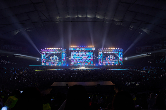 Boy band NCT Wish performing for the first time at the ″SMTOWN Live 2024 SMCU Palace @Tokyo″ concert held in Japan on Feb. 21 and 22 [SM ENTERTAINMENT]