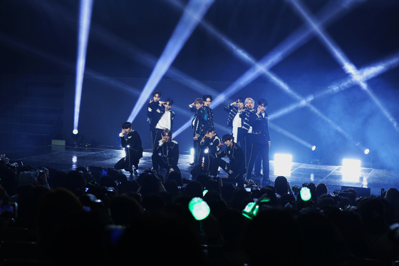 Boy band Omega X held its first concert in Korea, ″Island: Finally We Landed″ over the weekend, performing at Sungshin Women's University's Woonjung Green Campus Auditorium in Gangbuk District, northern Seoul. [IPQ] 