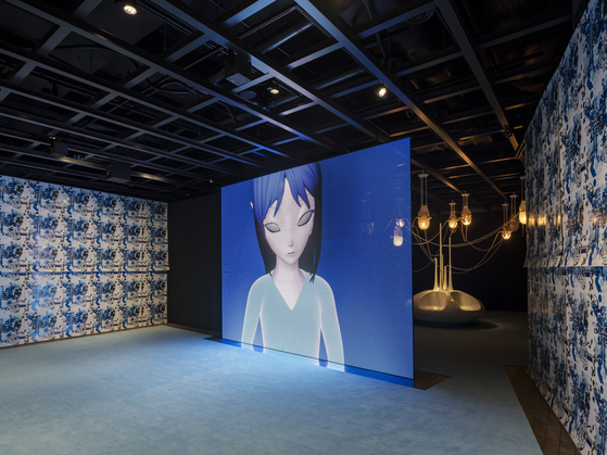 ″No Ghost Just a Shell,″ a multimedia art project started by Pierre Huyghe and Philippe Parreno 20 years ago, is now on view as part of Parreno's solo exhibition at Leeum Museum of Art in central Seoul. [LEEUM] 