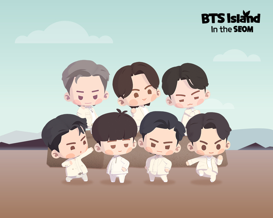 An image of BTS Island: In the SEOM mobile game [HYBE IM]