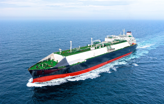 An LNG carrier built by Hyundai Samho Heavy Industries [HD KSOE] 