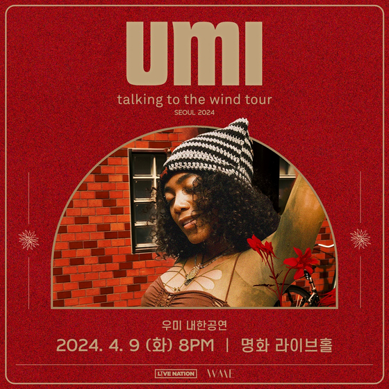 Singer-songwriter Umi will return to Korea for a second concert in April. [LIVENATION KOREA]