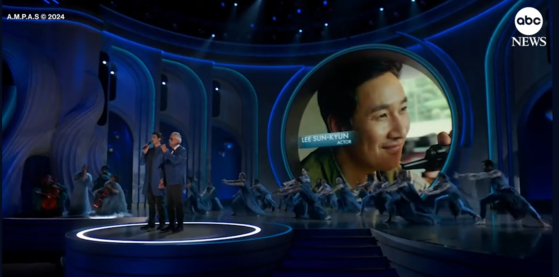 The Academy of Motion Picture Arts and Sciences commemorated late actor Lee Sun-kyun during the 96th Academy Awards at the Dolby Theatre in Los Angeles on Sunday. [SCREEN CAPTURE]