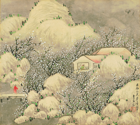 Cottage among Plum Blossoms by Jeon Gi (1825-1854)  [NATIONAL MUSEUM OF KOREA] 