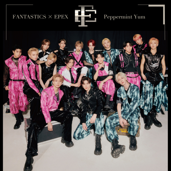 Boy band EPEX's collaborative album "Peppermint Yum" with Japanese band Fantastics from Exile Tribe topped the Oricon Albums Chart on Tuesday. [C9 ENTERTAINMENT]