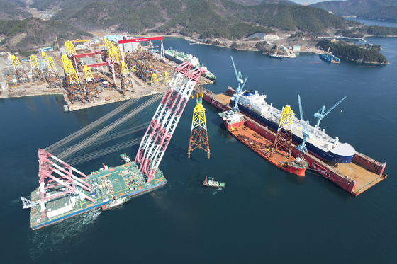 SK oceanplant has started exporting fixed offshore wind power foundations to Taiwan, the largest ever for any of Taiwan’s offshore wind farms. [SK OCEANPLANT] 