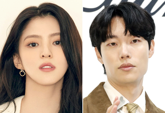 Actors Han So-hee, pictured left, and Ryu Jun-yeol [YONHAP, NEWS1]
