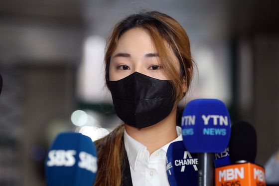 Yoon Ina answers reporters' questions at the Reward and Punishment Subcommittee meeting in Gangnam District, southern Seoul on September 20, 2022. [NEWS1]