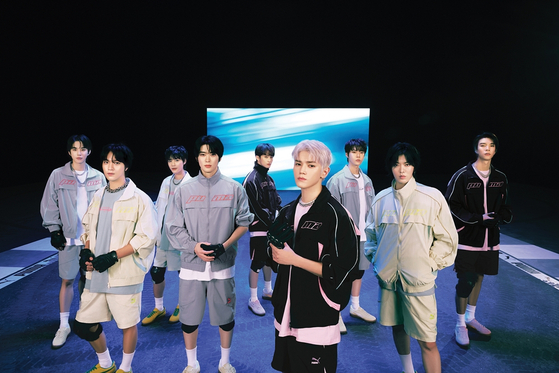NCT 127 don jackets, shorts and t-shirts from Puma's new "Cellerator-K" campaign [PUMA]