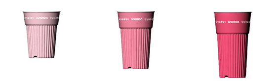 Reusable cups in Seoul's color, sky coral. Beverages will be served in these environmentally friendly cups at Jamsil Baseball Stadium in southern Seoul. [SEOUL METROPOLITAN GOVERNMENT]