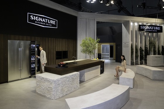 LG Electronics' Signature Kitchen Suite showroom at a Milan Design Week exhibition [LG Electronics]