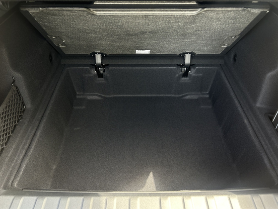 The trunk features an extra compartment for storage. [SARAH CHEA]