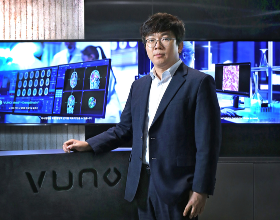 VUNO CEO Lee Yeha poses for a photo during an interview with the Korea JoongAng Daily at the company's headquarters in southern Seoul. [PAKR SANG-MOON]