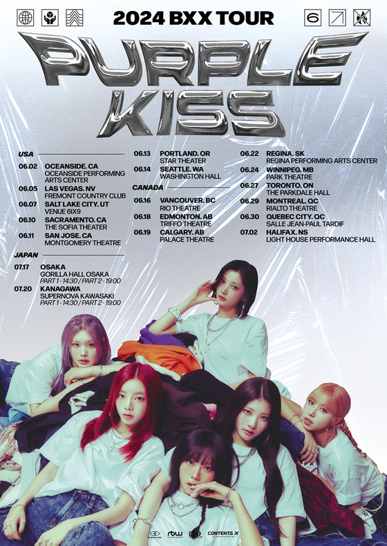 Girl group Purple Kiss will hold its “BXX” world tour in 18 cities around the world [RBW]