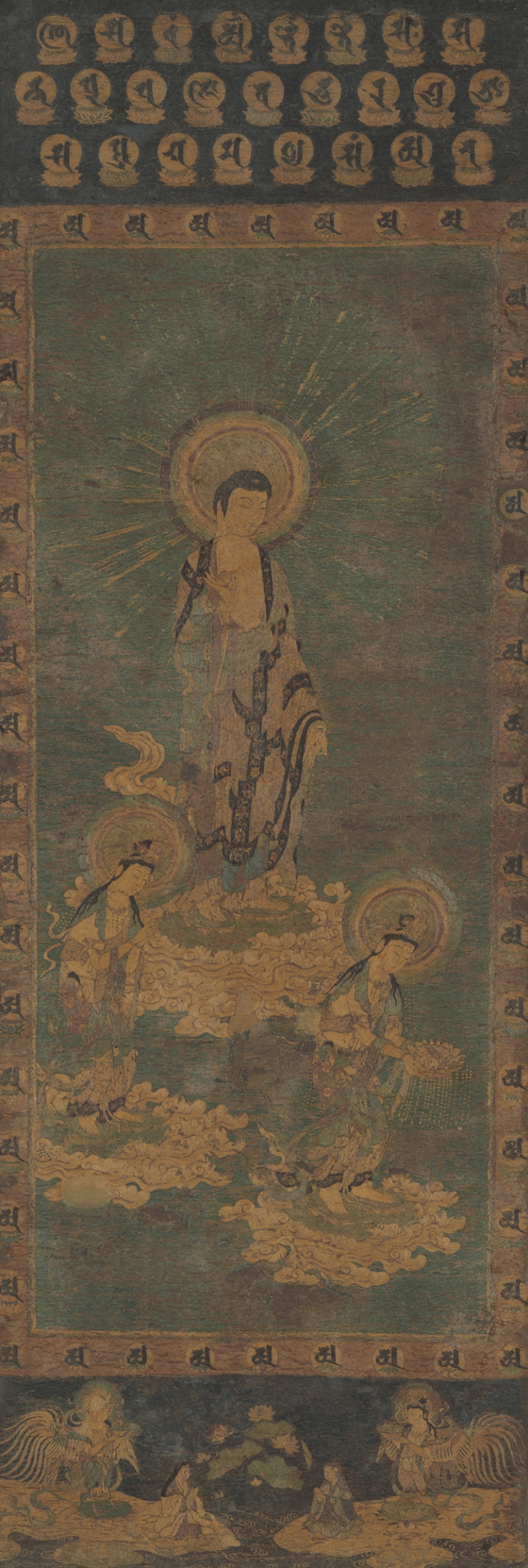 ″Welcoming Descent of Amitabha Buddha Triad″ (13th-14th c.) [HOAM MUSEUM OF ART]