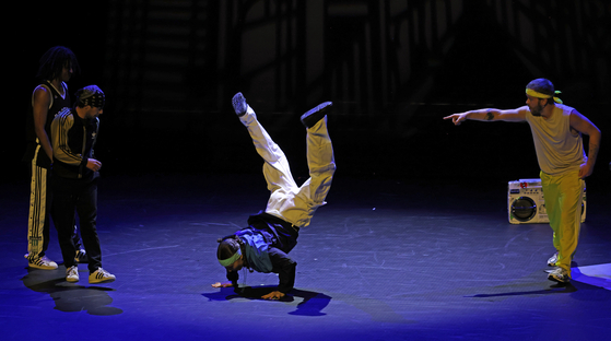 Dancers from Pokemon Crew perform at Théâtre du Châtelet in Paris on May 2. [MINISTRY OF CULTURE, SPORTS AND TOURISM]