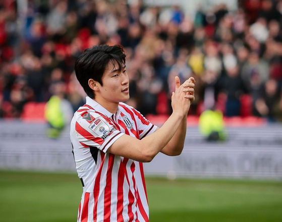 Stoke City's Bae Jun-ho was named the Potters' Player of the Season after his debut campaign in Europe. [SCREEN CAPTURE]