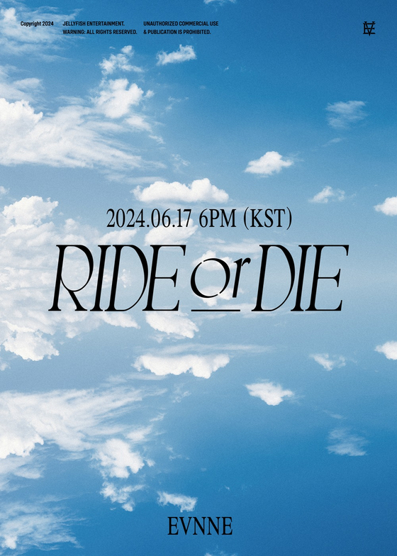 Teaser image for Evnne's upcoming third EP, ″Ride or Die″ [JELLYFISH ENTERTAINMENT]
