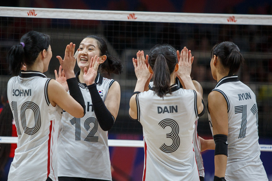 Korean women's volleyball team [XINHUA/YONHAP] 