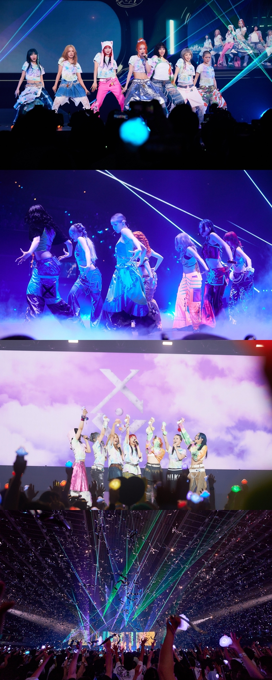 Girl group XG kicked off its ″The First HOWL″ world tour with performances in Osaka and Yokohama in Japan. [XGALX]