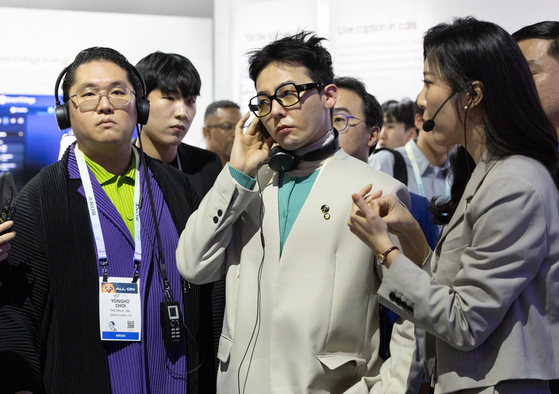 G-Dragon attends CES 2024 in Las Vegas in January. The singer will also be attending the Innovate Korea 2024 forum next month to participate in a panel discussion. [NEWS1]