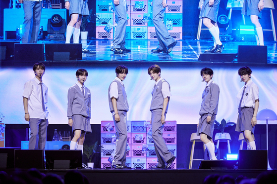 NCT Wish kicked off its first fan meeting tour ″School of WISH″ with five performances across the weekend at Myunghwa Live Hall in Yeondeungpo District, western Seoul. [SM ENTERTAINMENT]