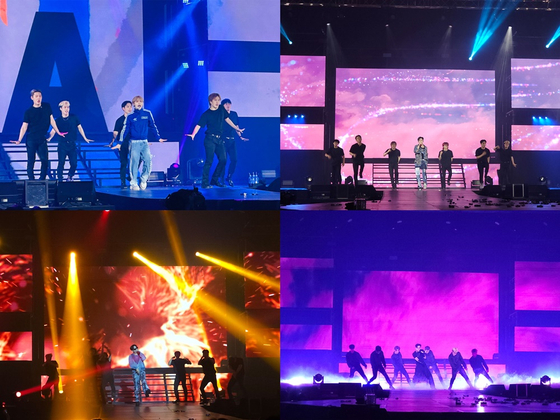 Boy band AB6IX held its 2024 fan concerts, ″Find You,″ at the KBS Arena in Gangseo District, western Seoul, on Saturday and Sunday. [BRANDNEW MUSIC]