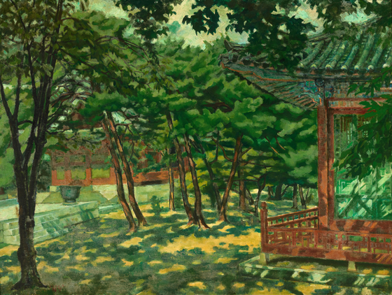 ″The Corner of the Old Palace″ (1961) by Lee Byeong-gyu [MMCA]