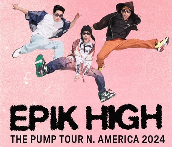 Epik High revealed the schedule for ″Epik High The Pump Tour N. America 2024″ on its official social media account on Wednesday. [OURS CO]
