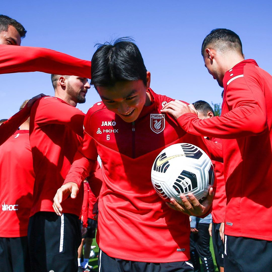 Hwang In-beom in Russian club Rubin Kazan gear. [SCREEN CAPTURE]