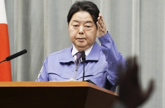 Japan's Chief Cabinet Secretary Yoshimasa Hayashi [AP/YONHAP]