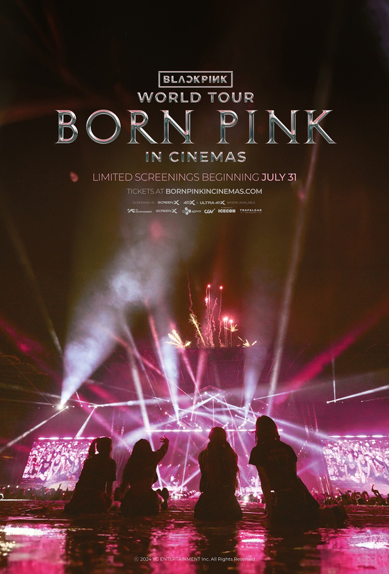 Poster of Blackpink's upcoming world tour film [YG ENTERTAINMENT]