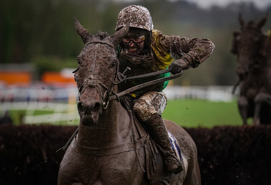 This image, titled ″Glorious mud″ by photographer David Davies, won the Equestrian category at the 2024 World Sports Photography Awards.  [DAVID DAVIES]