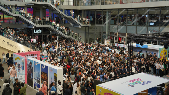 The K-Tourism Roadshow event held on June 22 and 23 at the Westfield Forum des Halles shopping mall in Paris [MINISTRY OF CULTURE, SPORTS AND TOURISM]