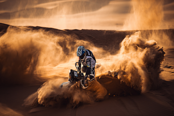This image of Luciano Benavides by photographer Pavol Tomaskin won gold in the Motorsports category at the 2024 World Sports Photography Awards.  [PAVOL TOMASKIN]