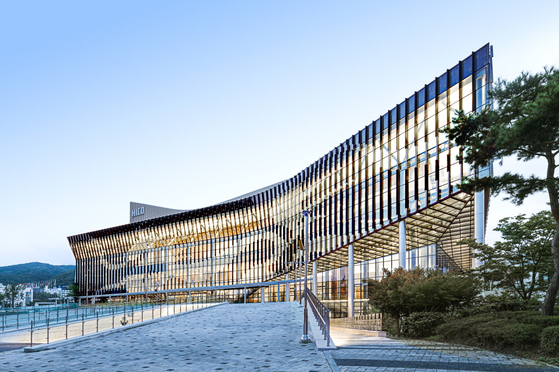 The exterior of Gyeongju Hwabaek International Convention Center, which will be used as the main venue for the 2025 APEC summit. [GYEONGJU CITY GOVERNMENT] 
