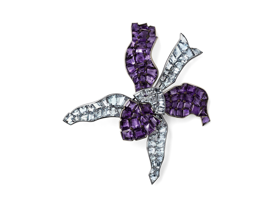 A 1937 Cartier orchid brooch [CARTIER]