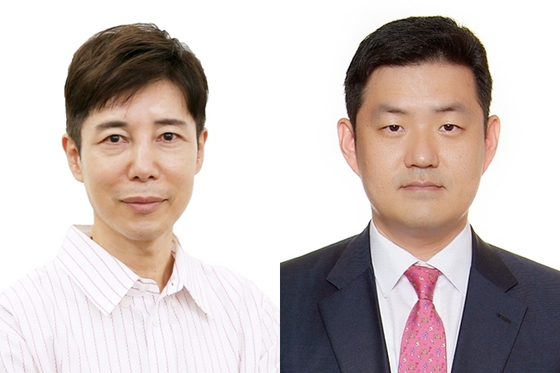 The two CEO candidates for NC QA and NC IDS Company are Kim Jin-seop, left, and Lee Jae-jin. [NCSOFT]