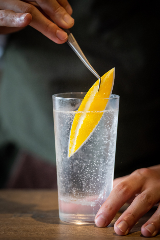 The Z&T cocktail is a bubbly gin distilled with seasonal fruits and herbs that the bar harvests from a local farm. This summer, the bar is incorporating oriental melon into the drink. [ZEST]
